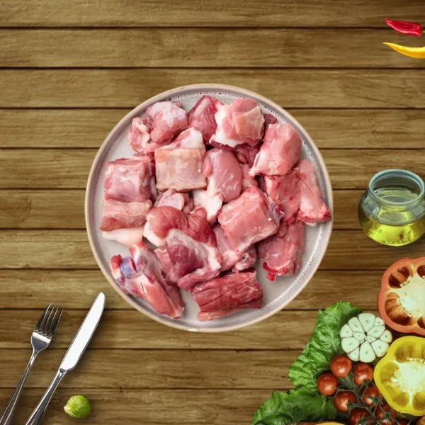 Mutton curry cut with bones